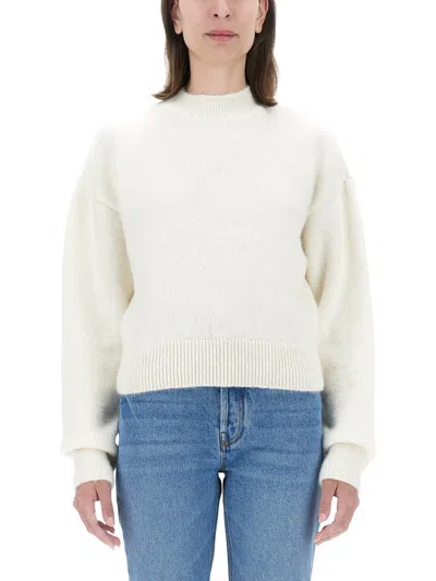 Jacquemus La Maille Alpaca Wool Sweater In Beige