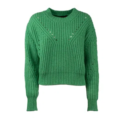 Roberto Collina Ribbed Alpaca Sweater In Green