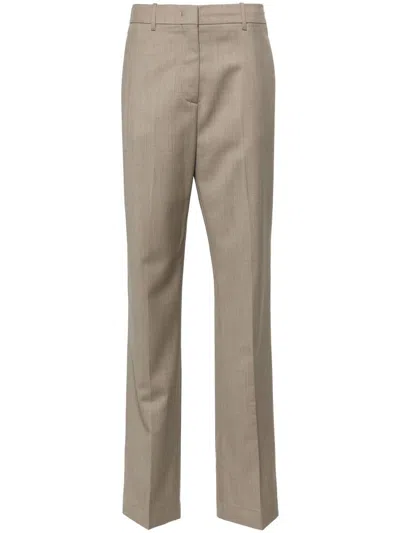 Shop Golden Goose W`s New Relaxed Pant Light Tailoring Wool Clothing In Brown