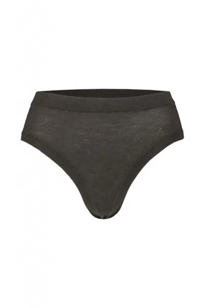 Frenckenberger Elasticated Waistband Knitted Briefs In Green