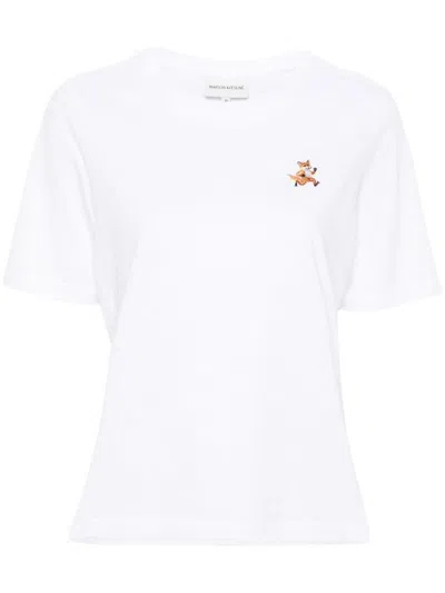Maison Kitsuné T-shirt With Speedy Fox Application In White