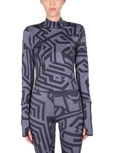 Mcq By Alexander Mcqueen Mcq Alexander Mcqueen Dazzelle Patterned Top In Black