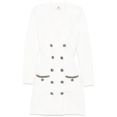 Elisabetta Franchi Vestido Corto - Beis In Beige