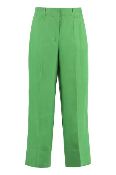 'S MAX MARA 'S MAX MARA REBECCA LINEN WIDE LEG TROUSERS 