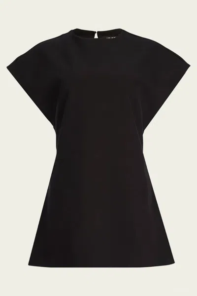 Ser.o.ya Anna Crepe Mini Dress In Black