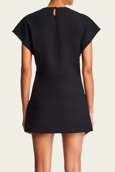 Ser.o.ya Anna Crepe Mini Dress In Black