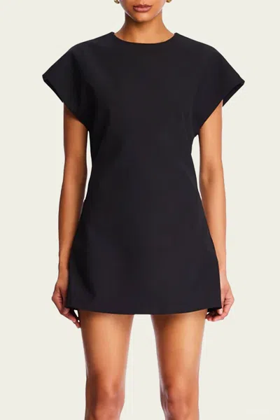 Ser.o.ya Anna Crepe Mini Dress In Black