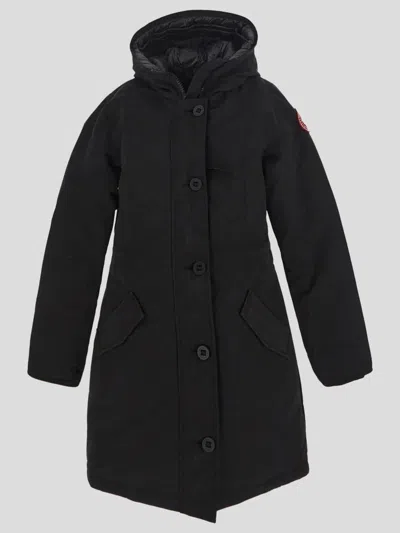 Canada Goose Rossclair Parka Jacket In Black