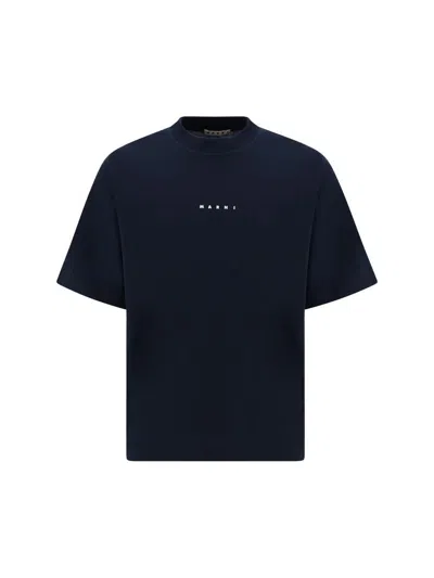 Marni Logo-print Short-sleeved T-shirt In Black