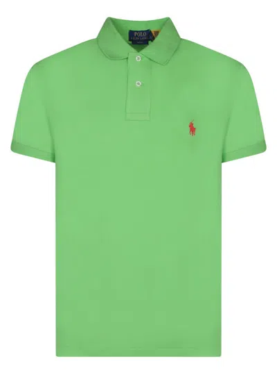 Polo Ralph Lauren Pique Polo Shirt Polo Shirts Green In Green