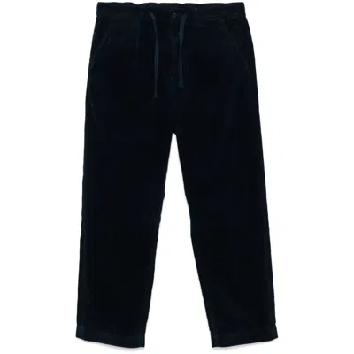 Polo Ralph Lauren Easy Pant Pleated 8w Corduroy Clothing In Blue