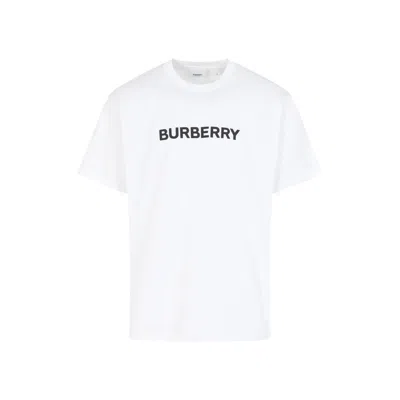 Burberry Oversized T-shirt That Sports The House Logo On The Front In White