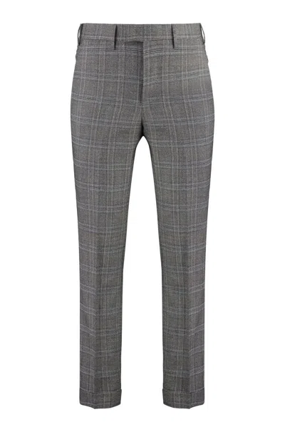 Pt01 Pantaloni Torino Virgin Wool Slacks In Grey