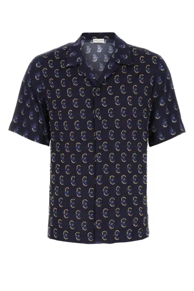Dries Van Noten Carltone Camp-collar Embellished Voile Shirt In Printed