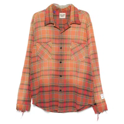 Gallery Dept. Check Marley Shirt In Red/orange