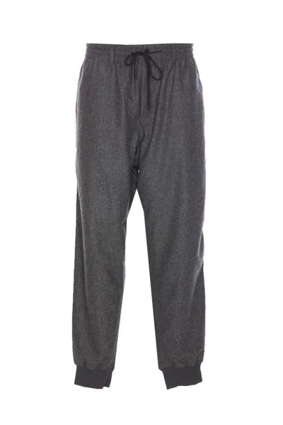 Y-3 Brushed Terry Track Joggers In Grey