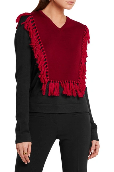 Shop Altuzarra Ming Fringed Wool Sweater