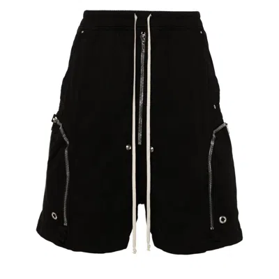 Rick Owens Drkshdw Drkshdw By Rick Owens Relaxed-fit Bermuda Shorts With Drawstring In Black