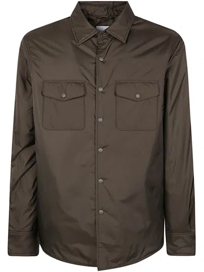 Aspesi Jacket With Chest Pockets And Long Sleeves In Green