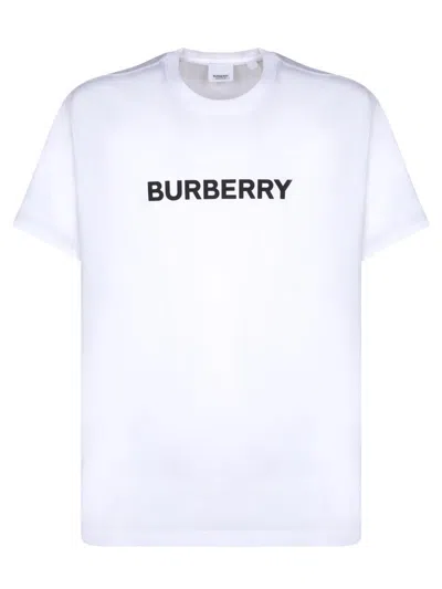 Burberry Oversized T-shirt That Sports The House Logo On The Front In White
