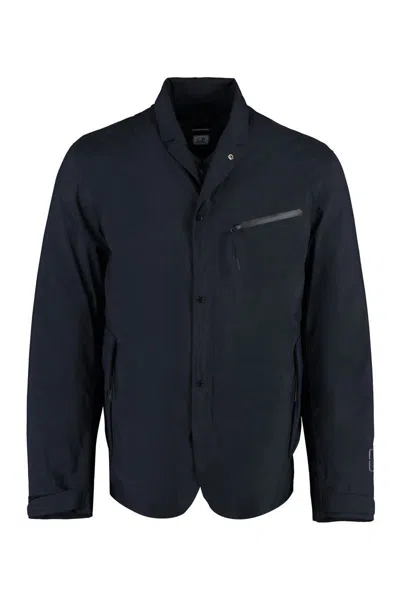 C.p. Company C.p.company Technical Fabric Jacket With Internal Removable Down Jacket In Blue