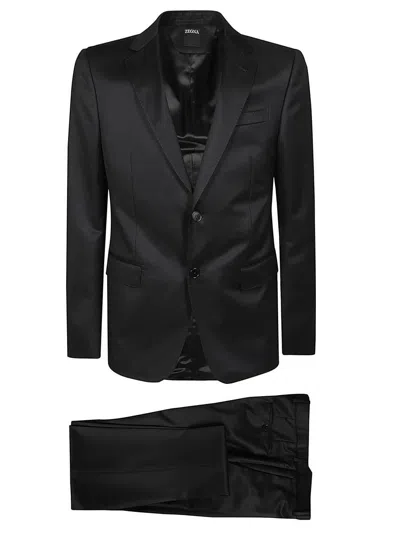 Zegna Luxury Tailoring Suit In Black