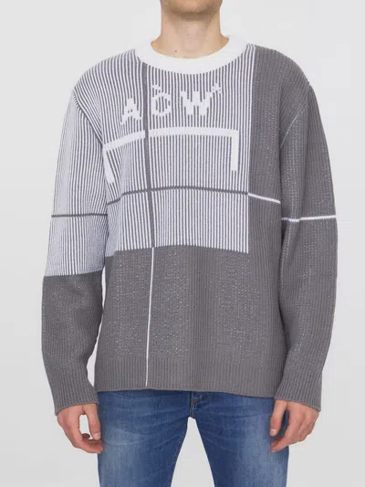 A-cold-wall* Round Neck Long-sleeved Sweater In Grey