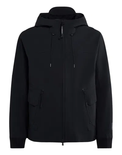 C.p. Company C.p.company Technical Fabric Hooded Jacket In Black