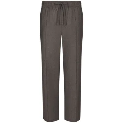 Dolce & Gabbana Wool Jogging Pants In Grey
