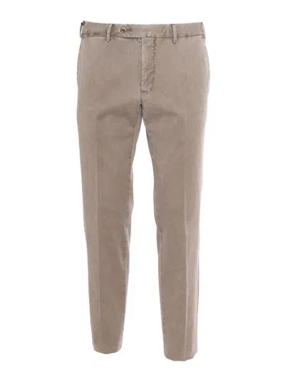 Pt01 Belt Loop Casual Pants In Brown