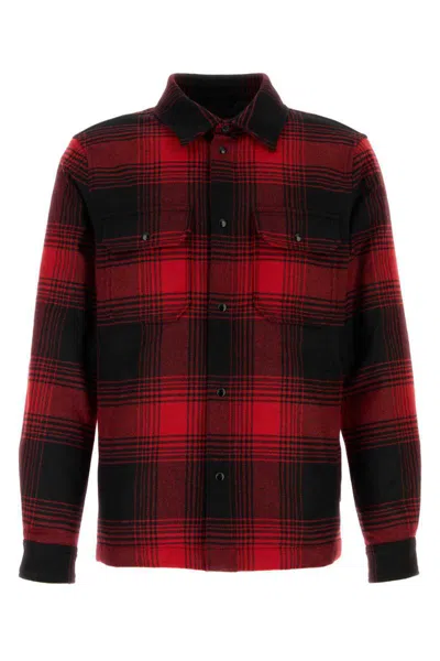 Woolrich Embroidered Wool Blend Alaskan Jacket In Multicolor