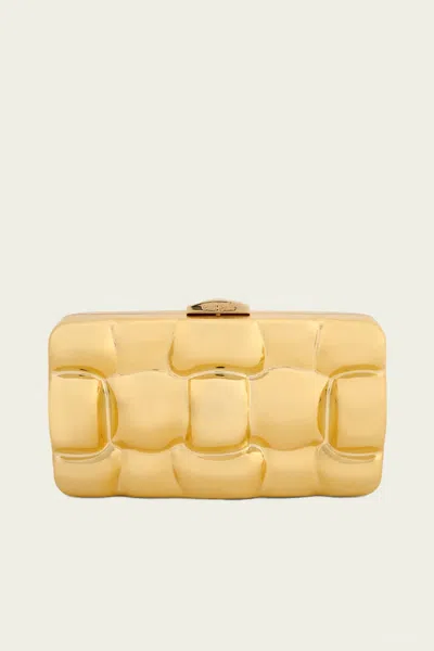 Cult Gaia Darcy Clutch In Shiny Gold