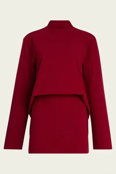 Ser.o.ya Mave Mini Dress In Ruby Red