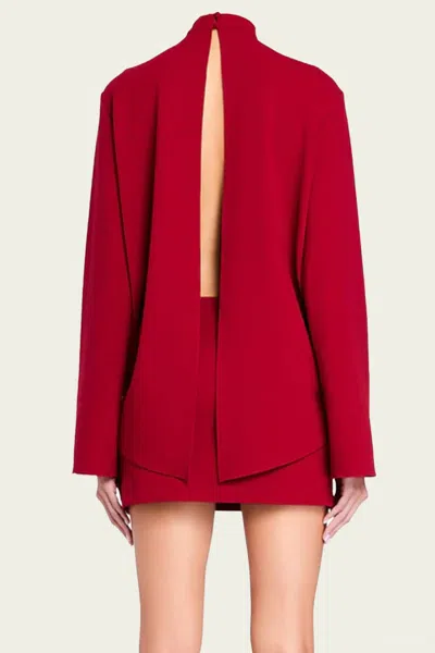 Ser.o.ya Mave Mini Dress In Ruby Red