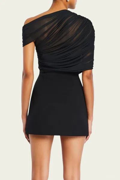 Ser.o.ya Selma Asymmetric Crepe Mini Dress