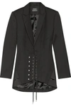 ANTHONY VACCARELLO Lace-up wool blazer