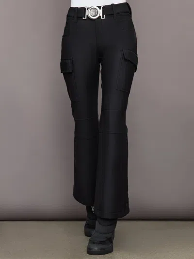 Shop Perfect Moment Mid Rise Cargo Ski Pant In Black