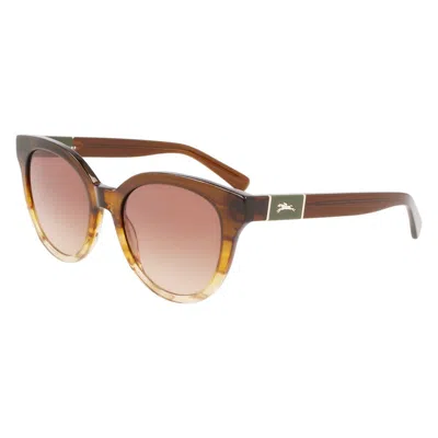 Longchamp Le Pliage 53mm Gradient Round Sunglasses