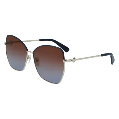 Longchamp Brown Gradient Butterfly Ladies Sunglasses Lo156sl 774 60