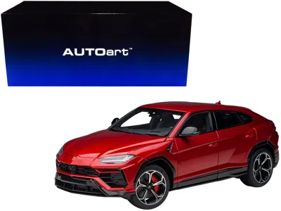 Diecast Model Autoart Lamborghini Urus Rosso Efesto Pearl Red 1/18 Model Car By Autoart