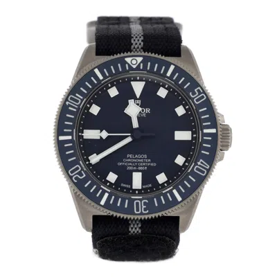 Tudor Pelagos Fxd Automatic Watch Titanium And Fabric 42 In Blue