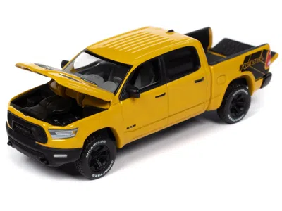 Diecast Model Autoworld 2023 Ram 1500 Rebel Havoc Edition Pickup Truck Baja Yellow "muscle Trucks" Series 1/64 Diecast Model