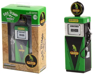 Diecast Model Greenlight 1951 Wayne 505 Gas Pump "polly Gas" Green And Black "vintage Gas Pumps" Series 13 1/18 Diecast Model