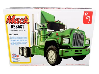 Diecast Model Amt Skill 3 Model Kit Mack R685st Semi Tractor Truck 1/25 Scale Model By Amt