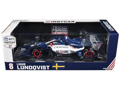 Diecast Model Greenlight Dallara Indycar #8 Linus Lundqvist "the American Legion" Chip Ganassi Racing (road Course Configurat