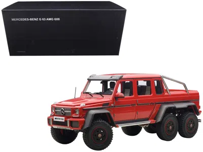 Diecast Model Autoart Mercedes G63 Amg 6x6 Red 1/18 Model Car By Autoart