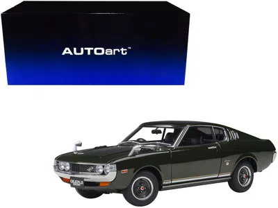 Diecast Model Autoart 1973 Toyota Celica Liftback 2000gt (ra25) Rhd (right Hand Drive) Moss Green 1/18 Model Car By Autoar