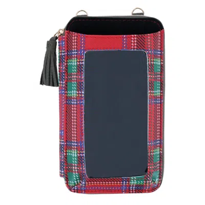 Buxton Women's Tartan Plaid Printed Vegan Leather Everywhere Wallet In Multi