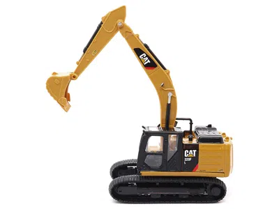 Diecast Model Diecast Masters Cat Caterpillar 320f L Hydraulic Excavator Yellow And Black 1/64 Diecast Model By Diecast Masters