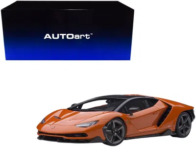 Diecast Model Autoart Lamborghini Centenario Arancio Argos / Pearl Orange With Carbon Top 1/18 Model Car By Autoart